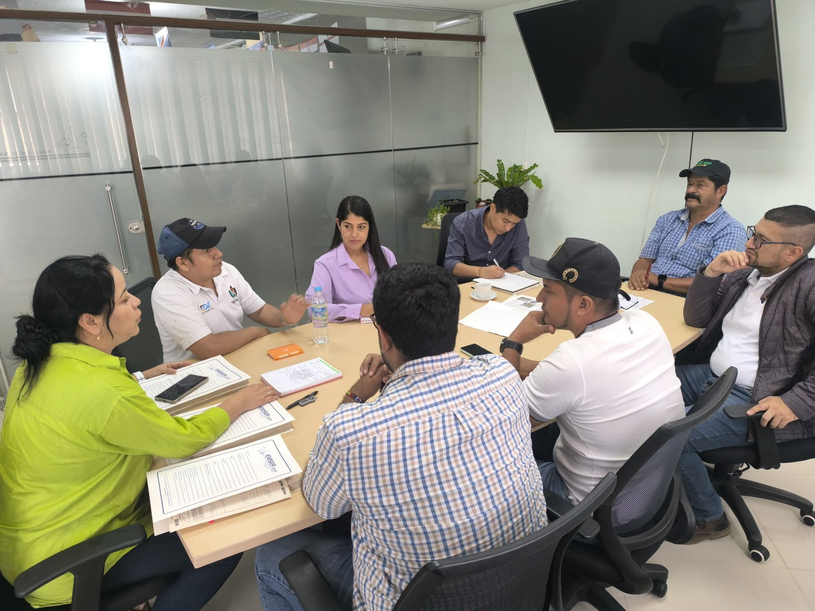 Mesa de trabajo de EMSER, la EDAT y la interventoría al inicio del Plan Maestro de Acueducto y Alcantarillado