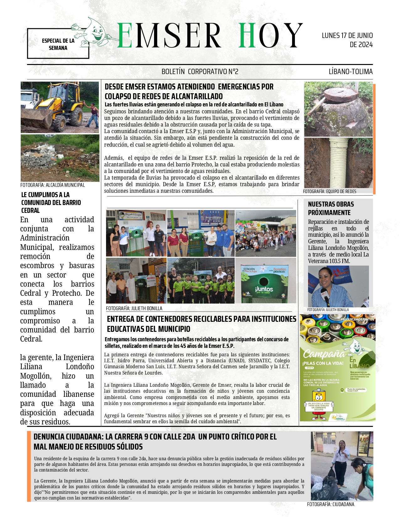 Boletin EMSER hoy corporativo n°2