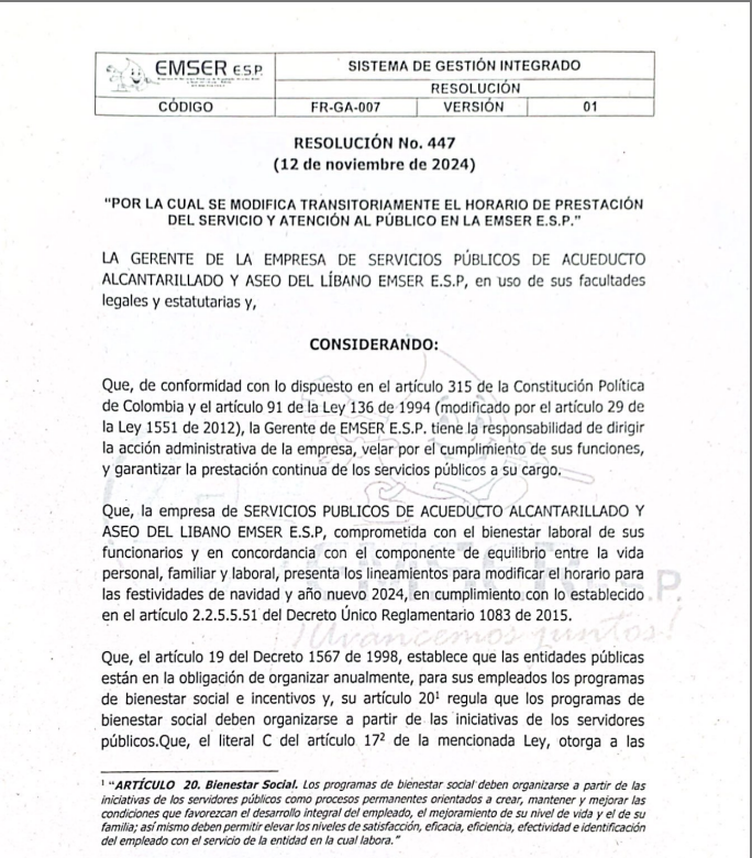 Resolucion no 447