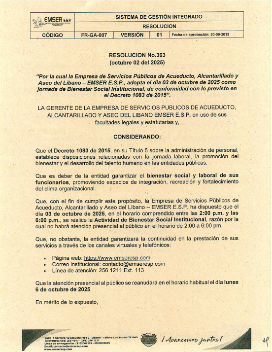 Resolucion 363 del 02-10-2025